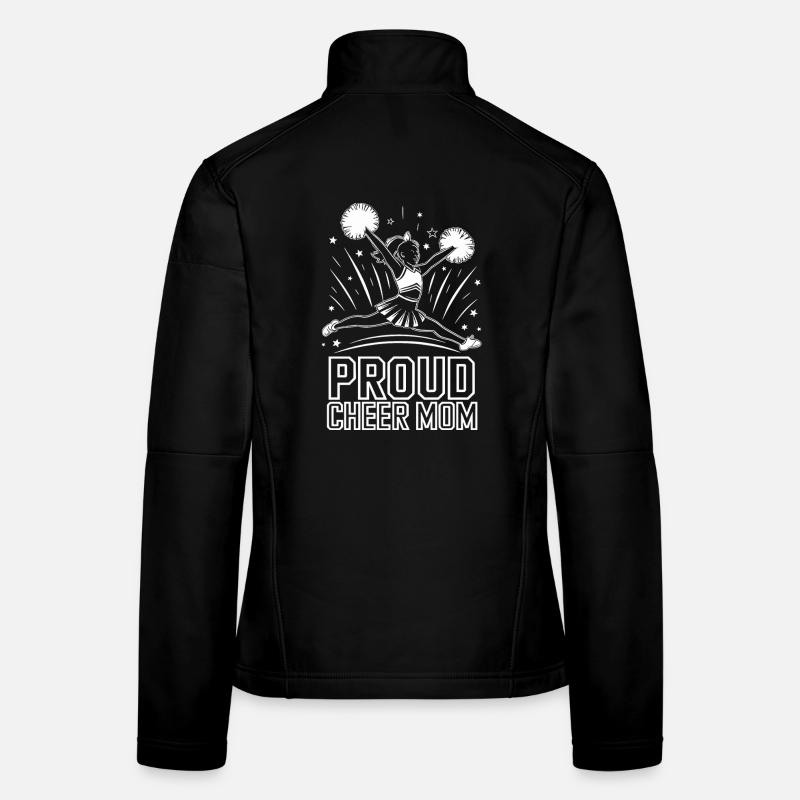  Stolze Cheerleader Mama Unterstützung und Frauen Softshelljacke