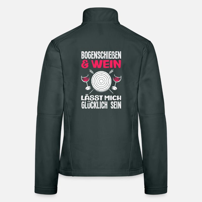 Ich gehe Bogenschießen Frauen Softshelljacke