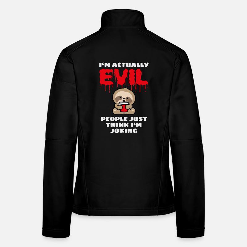 Evil Sloth Baby Women's Softshell Jacket