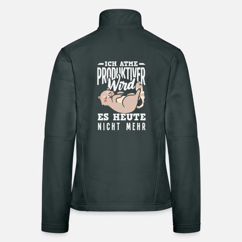 I'm breathing – it doesn't get any more productive today Women's Softshell Jacket