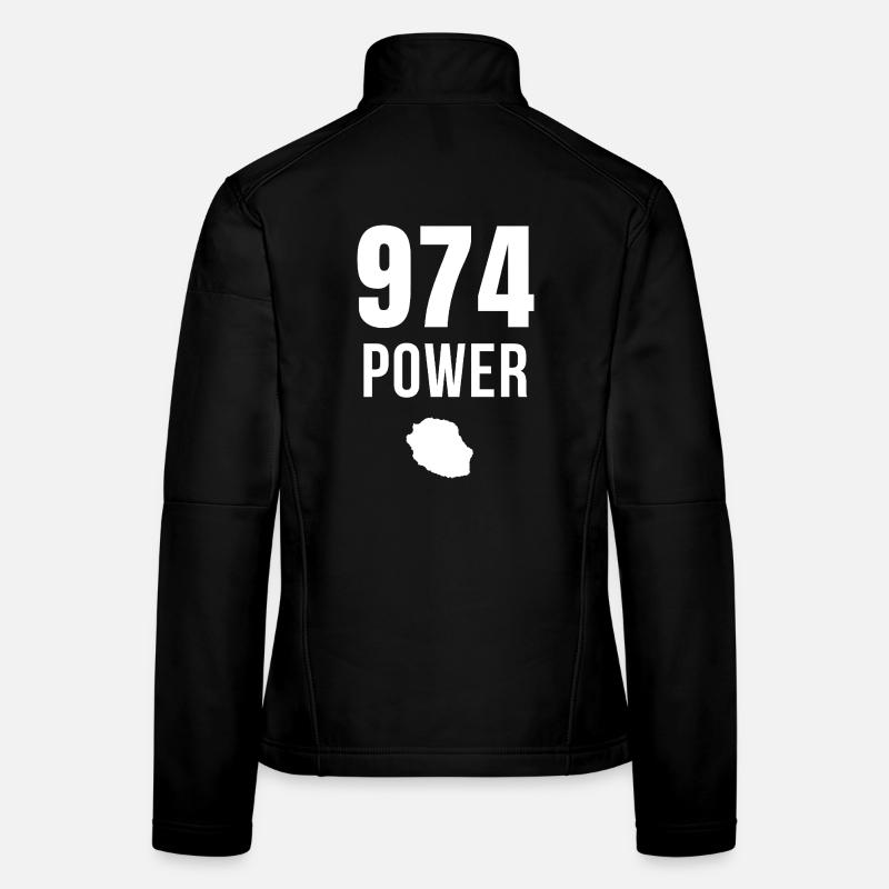 974 Power Réunion Veste en tissu softshell Femme