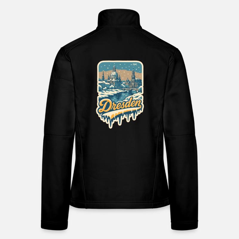 Wintry Dresden – Old Town in the Snow Women's Softshell Jacket