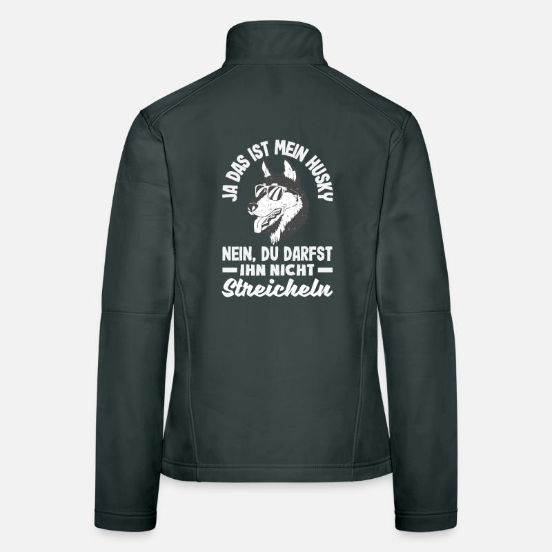 Lustiges Husky Huskyhalter Huskybesitzer Geschenk Frauen Softshelljacke