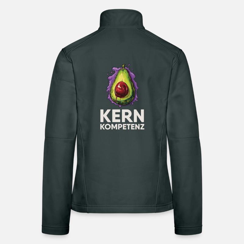 Avocado core competence humor Women's Softshell Jacket