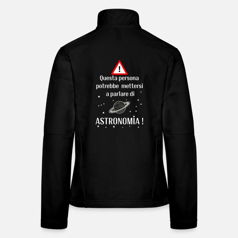 Astronomie-Enthusiast - Frauen Softshelljacke - Schwarz