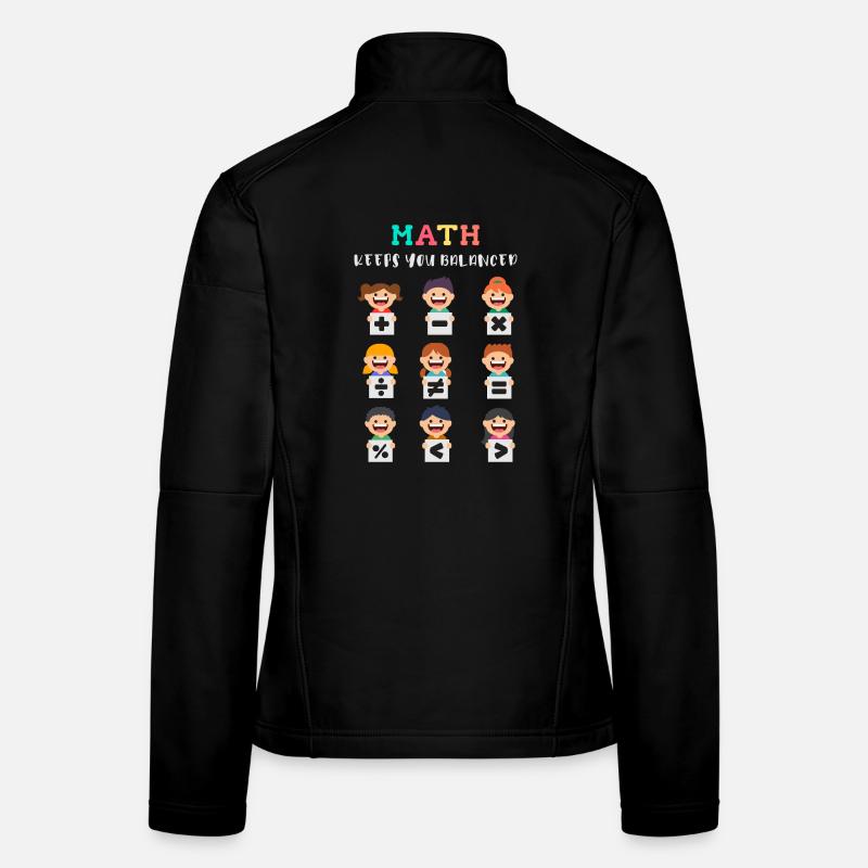 Mathe hält dich im Gleichgewicht Frauen Softshelljacke