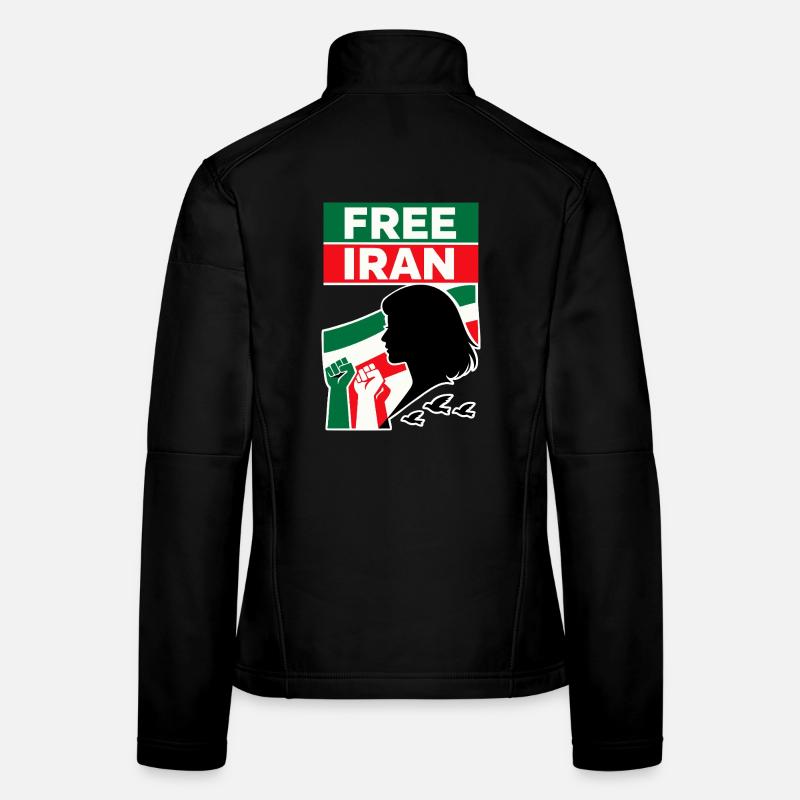 Free iran - Women's Softshell Jacket - black