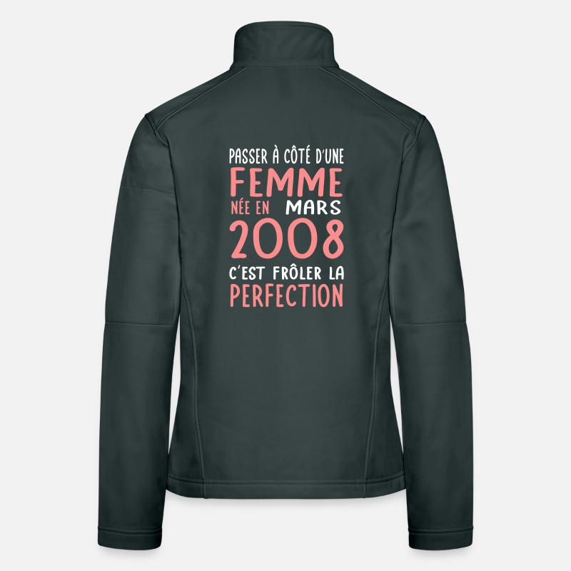 18th birthday - Born in March 2008 Women's Softshell Jacket