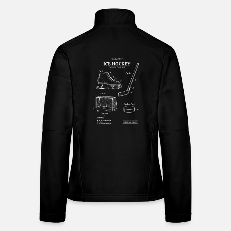 Hockey-Patent-Bauplan Frauen Softshelljacke