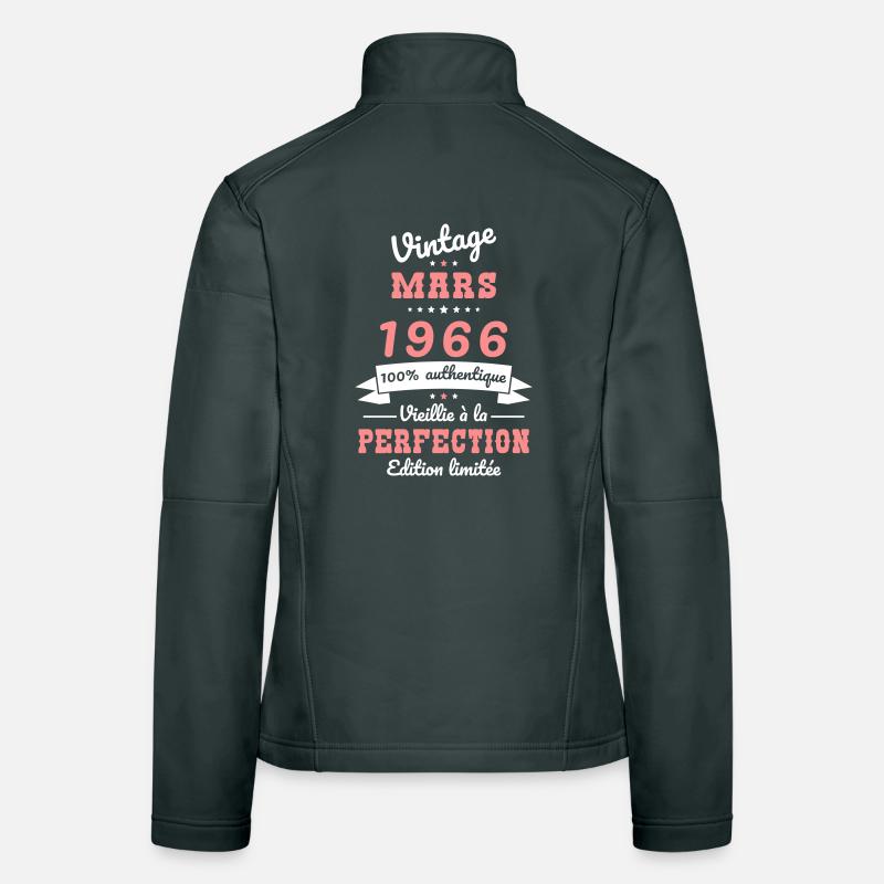 60 Years Anniversary - Vintage - March 1966 Women's Softshell Jacket
