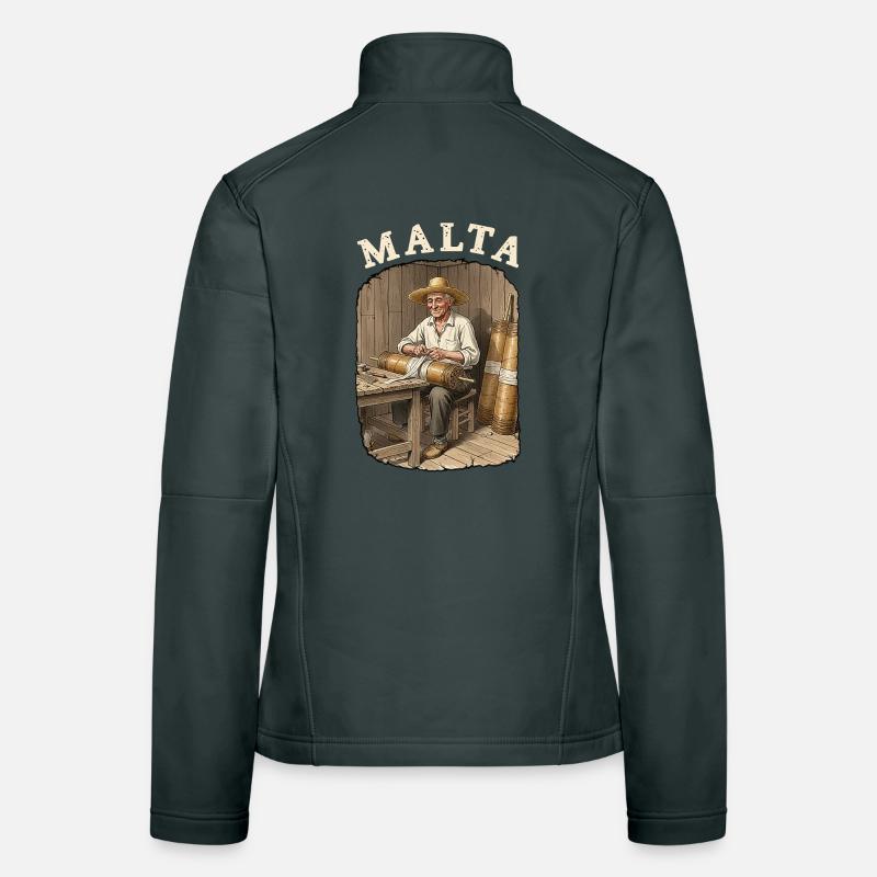 Feux d’artifice pyro de Malte Veste en tissu softshell Femme