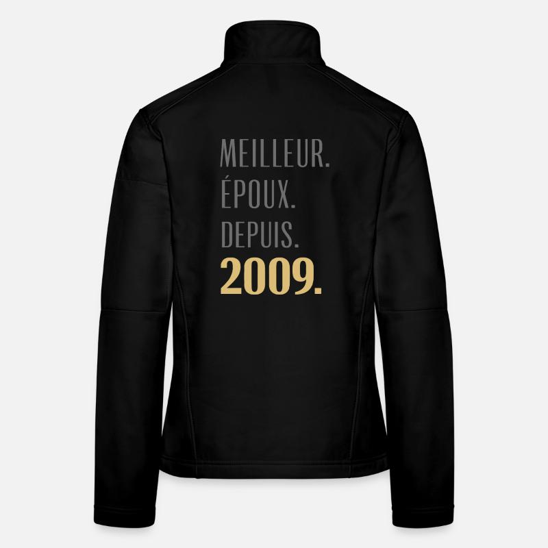 Bester Ehemann seit 2009 Pinke Hochzeit 17 Jahre Frauen Softshelljacke