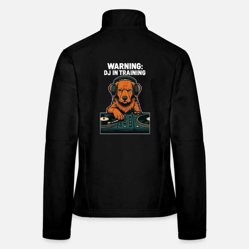 DJ Toller Hund – Warning: DJ in Training Frauen Softshelljacke