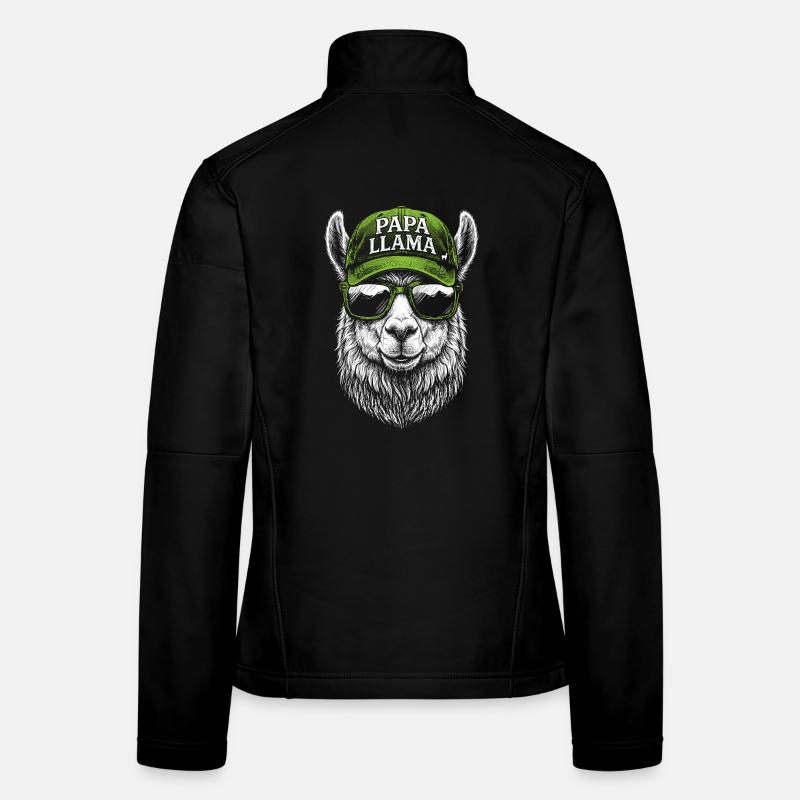 Conception de la casquette Papa Llama Veste en tissu softshell Femme