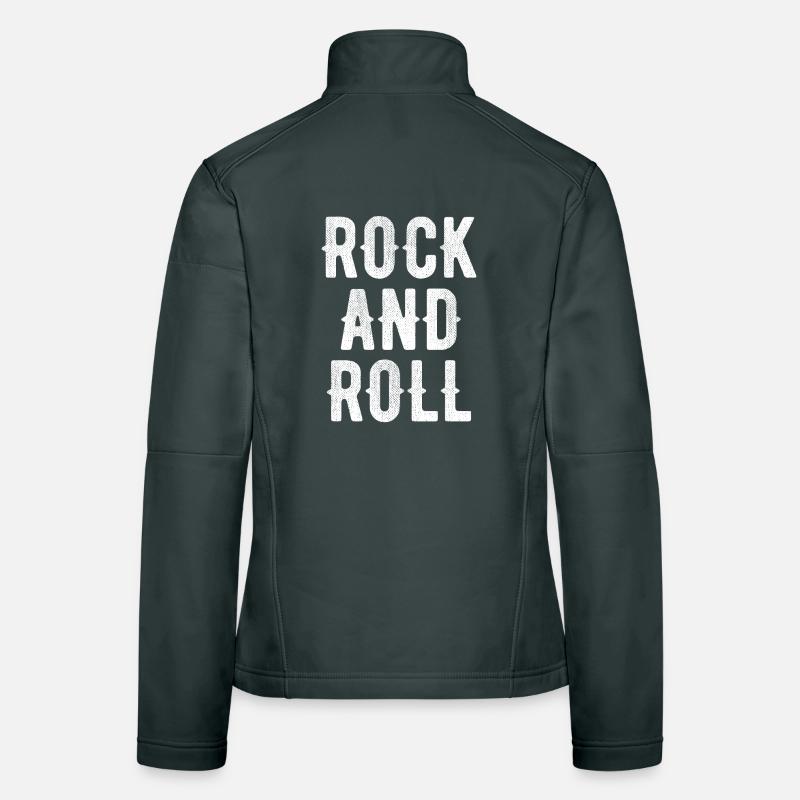 Rock'n'Roll Bold Typografie Frauen Softshelljacke