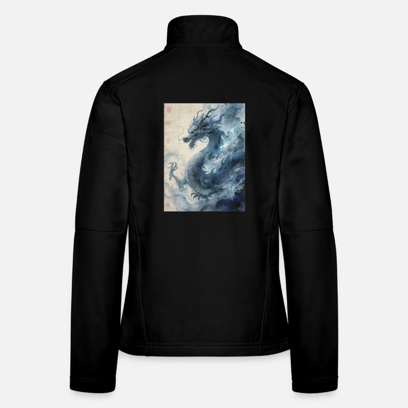 The Starry Night: Blue Dragon – Aether Women's Softshell Jacket