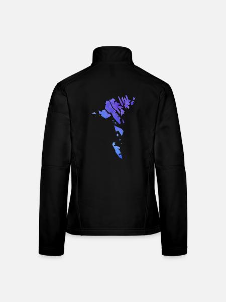 faroe - Veste en tissu softshell Femme - noir - Dos