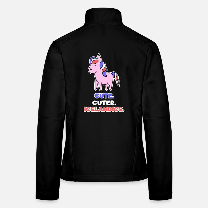 Pony Haflinger Statement Islandpferde Islandponys Frauen Softshelljacke