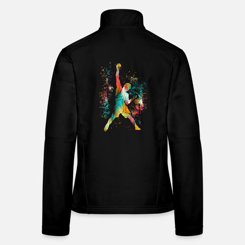 Klettern / Climbing / Freeclimbing Kletterer Berg Frauen Softshelljacke