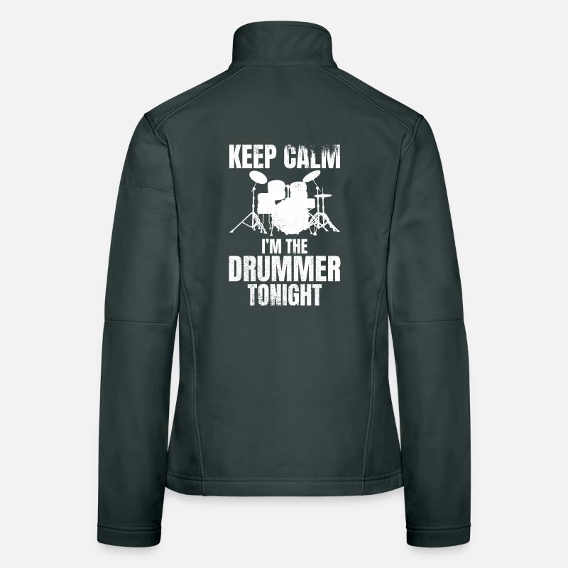 Ich bin heute Abend der Schlagzeuger Frauen Softshelljacke