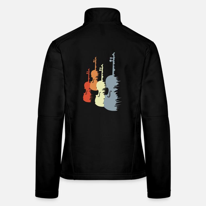 Violin Sketch Women's Softshell Jacket