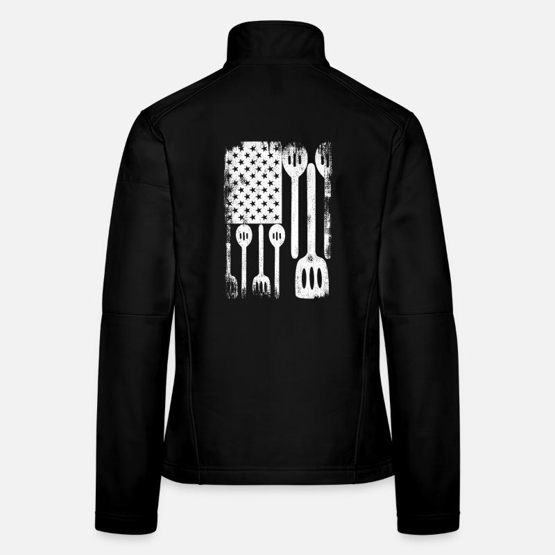 4 juillet USA Cooking Veste en tissu softshell Femme