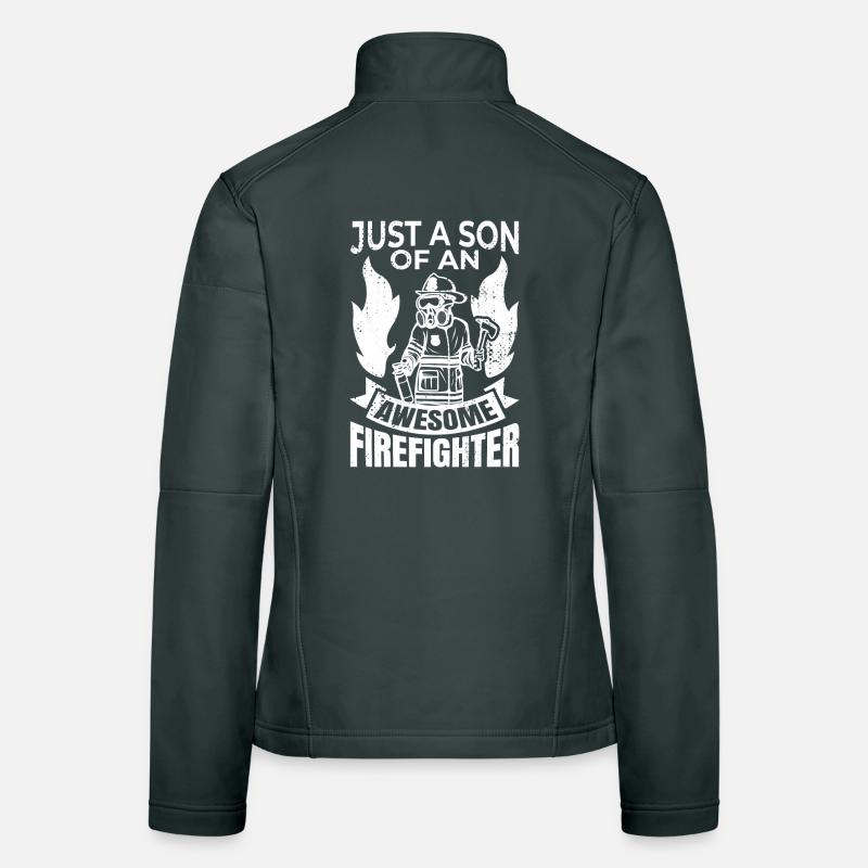 Firefighter Son Women's Softshell Jacket