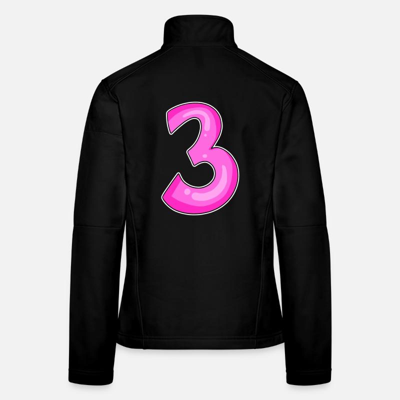 Trois - 3 - Numéro 3 - Numéro 3 Veste en tissu softshell Femme