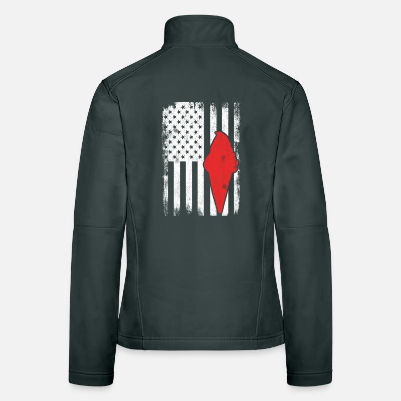 USA Eiscreme Frauen Softshelljacke