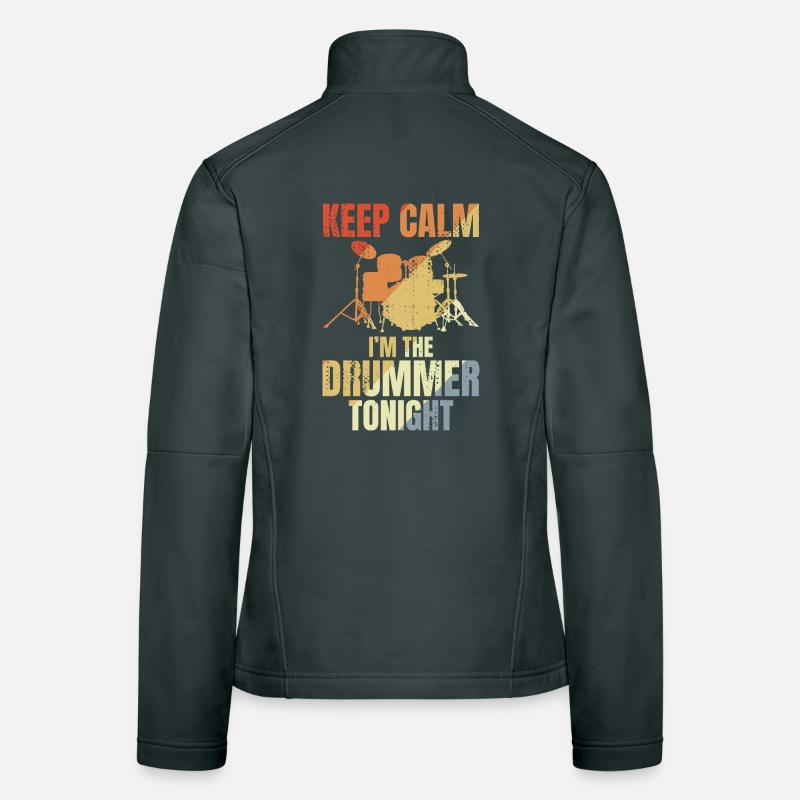 Funny Drummer Saying Women's Softshell Jacket