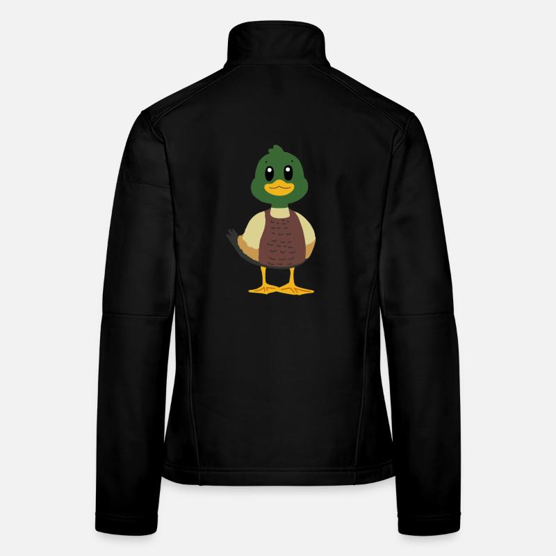 Canard colvert Veste en tissu softshell Femme