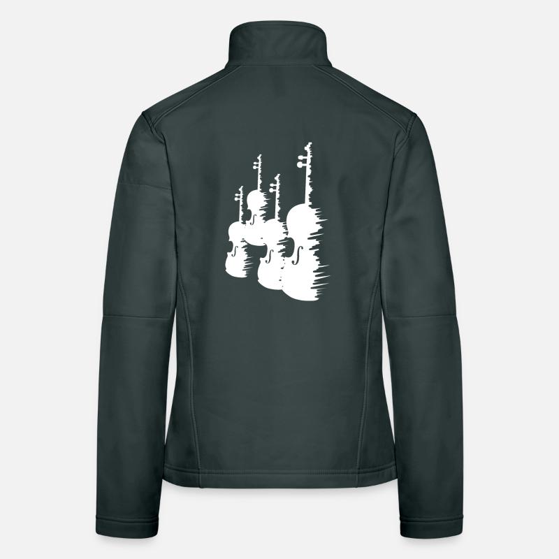 Violins Drawing Women's Softshell Jacket