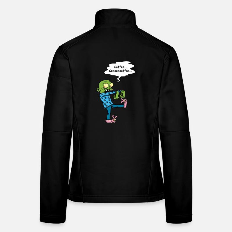 Brauchen Sie einen Kaffee - Frauen Softshelljacke - Schwarz