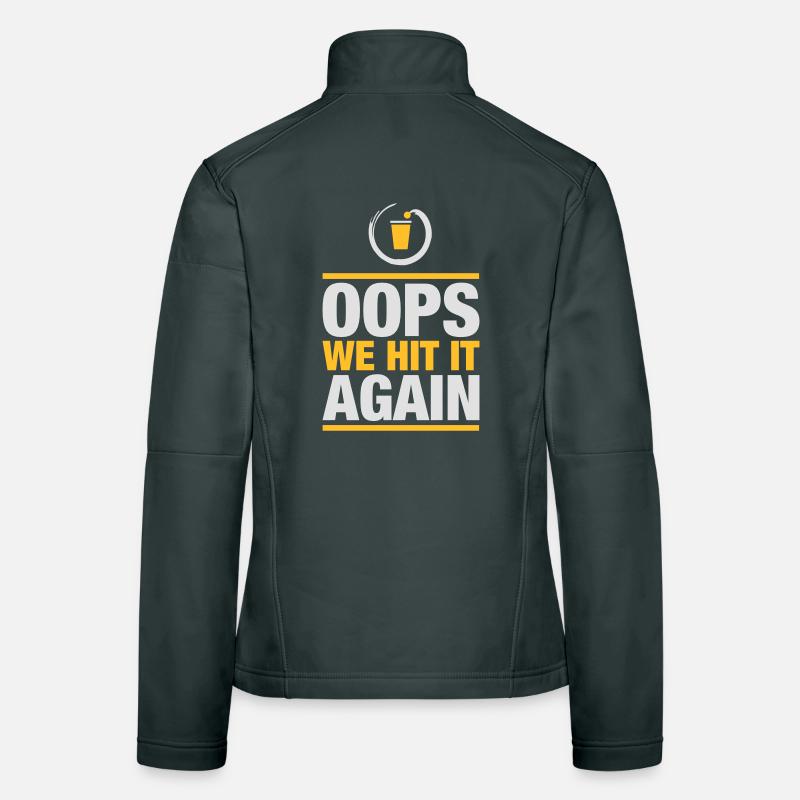 Bier Pong again Frauen Softshelljacke