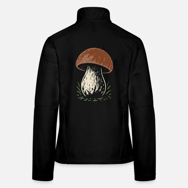 Cueilleur de cèpes - champignons - dicton Veste en tissu softshell Femme