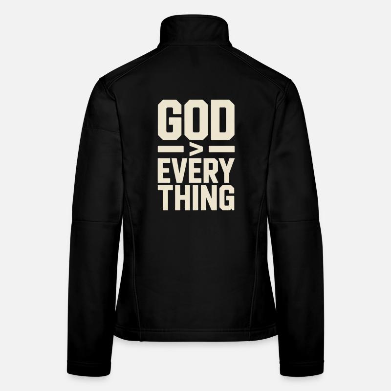 Christlich Gott Ist Groesser Als Alles Frauen Softshelljacke