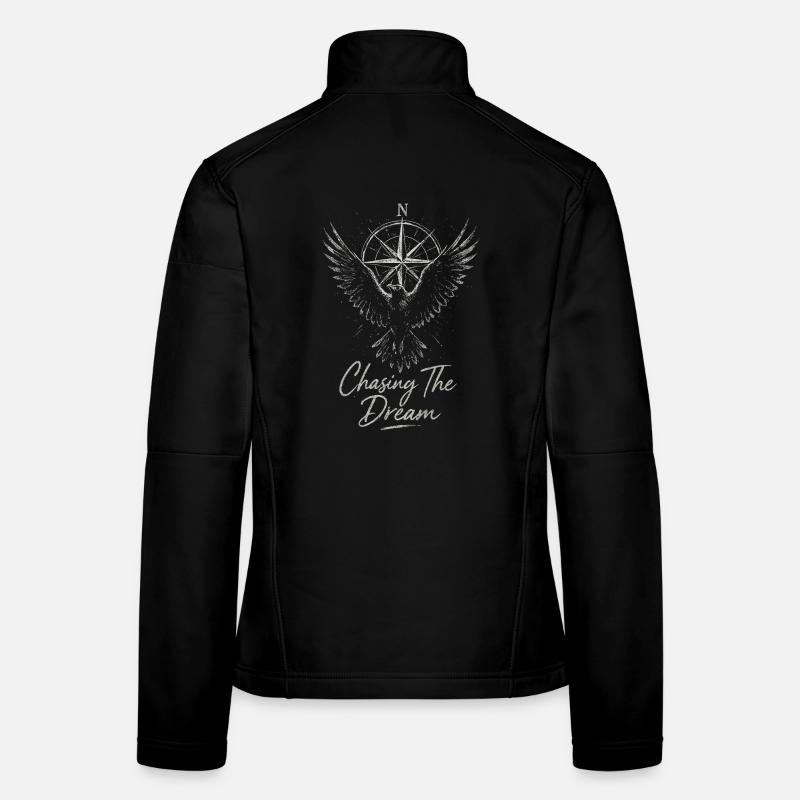 Traumjagd Kompassflügel - Frauen Softshelljacke - Schwarz