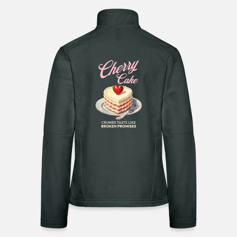 Kirschen Kirschkuchen Backen Geschenk Frauen Softshelljacke