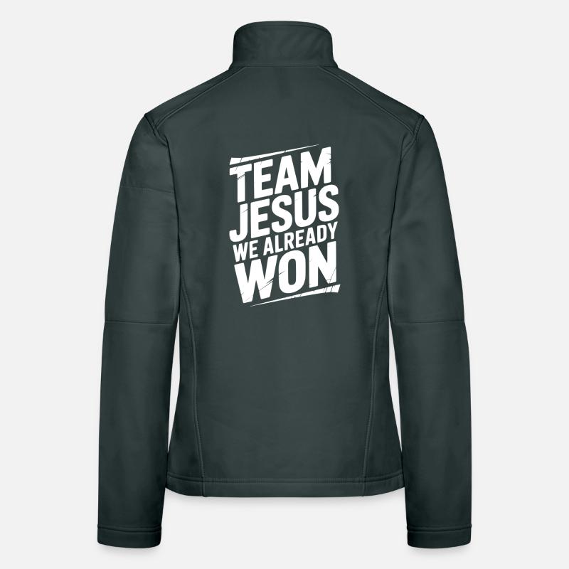Team Jesus We Already Won Women's Softshell Jacket