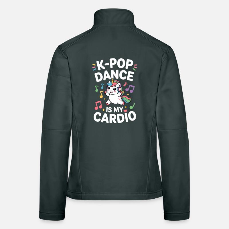 K-Pop Danse Drôle Corée Veste en tissu softshell Femme