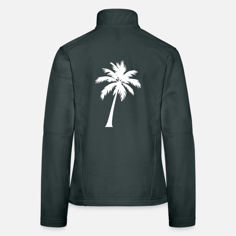 Personalize your own palm tree template Women's Softshell Jacket