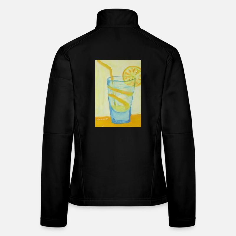 Zitronen Glas Cocktail Frauen Softshelljacke