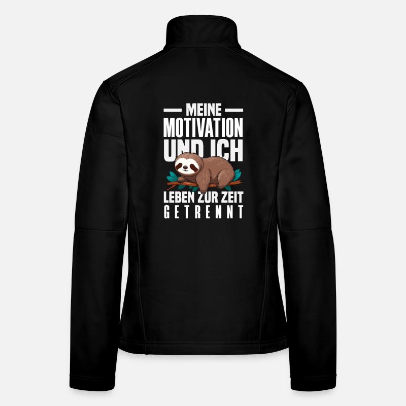 My Motivation and Me - Separated Sloth Women's Softshell Jacket