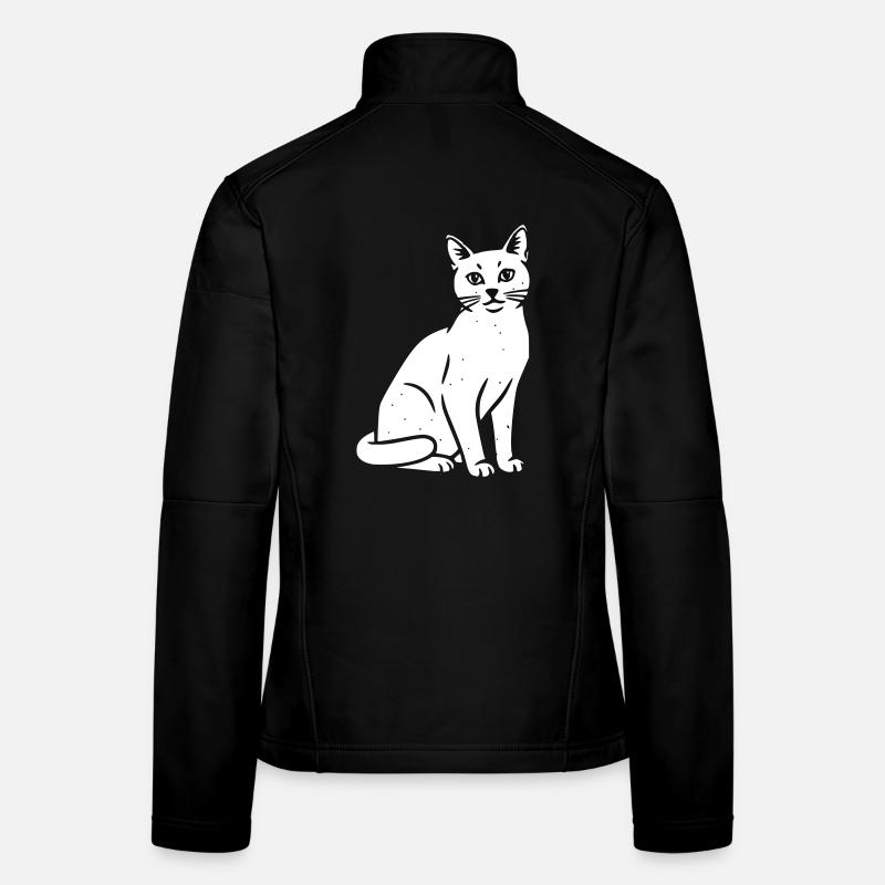 katze katzen vektor art design Frauen Softshelljacke