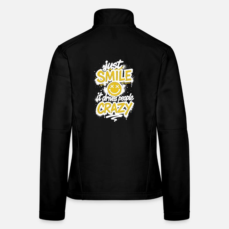 Souris juste – Dic de graffiti fou Veste en tissu softshell Femme