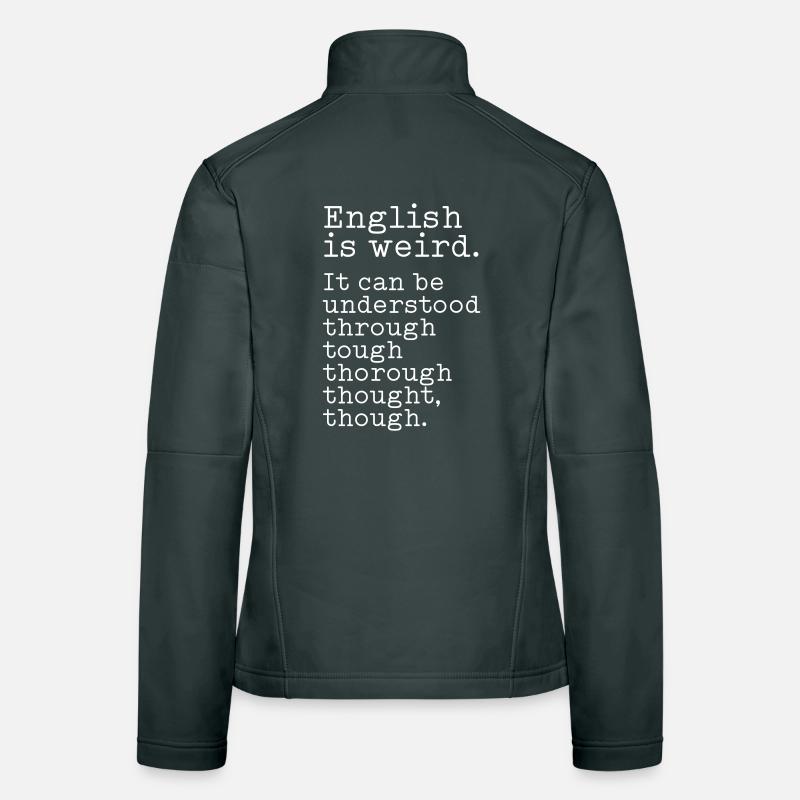 L’anglais, c’est bizarre Veste en tissu softshell Femme