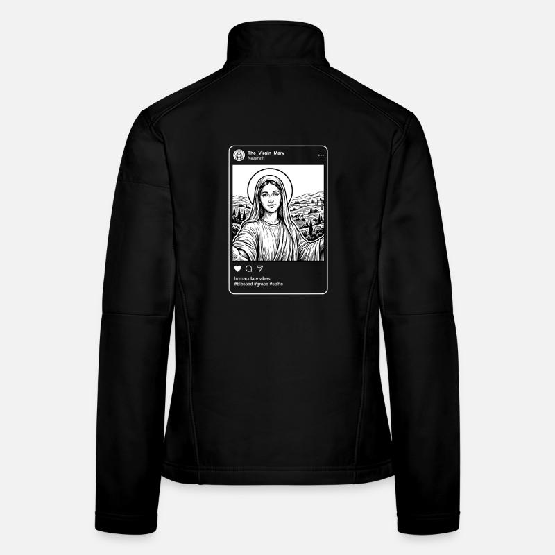 Mary Nazareth Selfie - Funny Religious Meme Women's Softshell Jacket