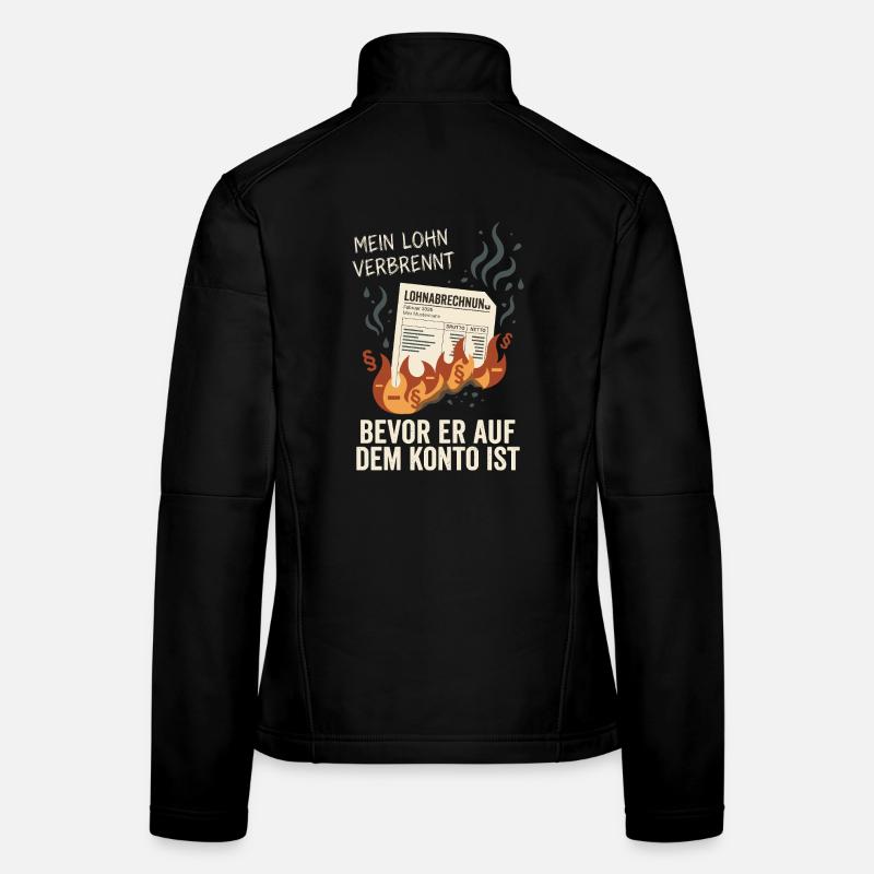 Mon salaire brûle Veste en tissu softshell Femme
