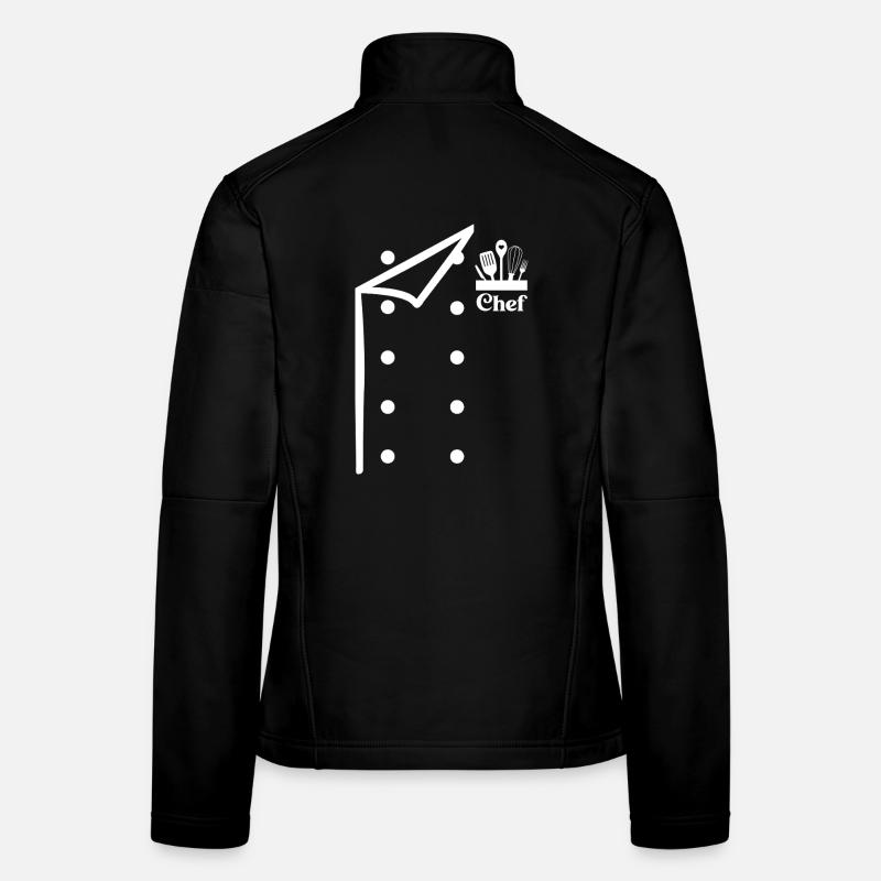 Chef chef drôle Chef Boulanger Chef Uniforme avec outils Veste en tissu softshell Femme