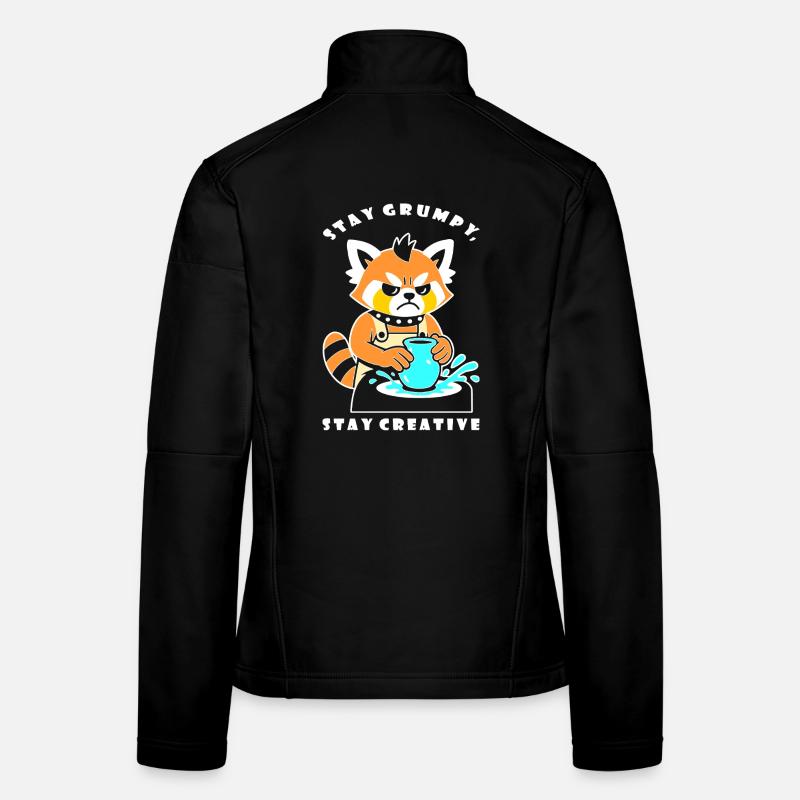 Stay Creative Pottery Panda Women's Softshell Jacket